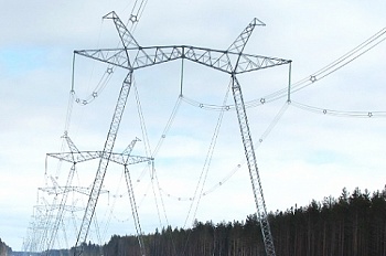 HV line section 750 kV Leningradskaya  Belozerskaya 2016-2017